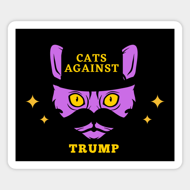 Funny Cats Anti-Trump - Cats Against Trump Magnet by mkhriesat